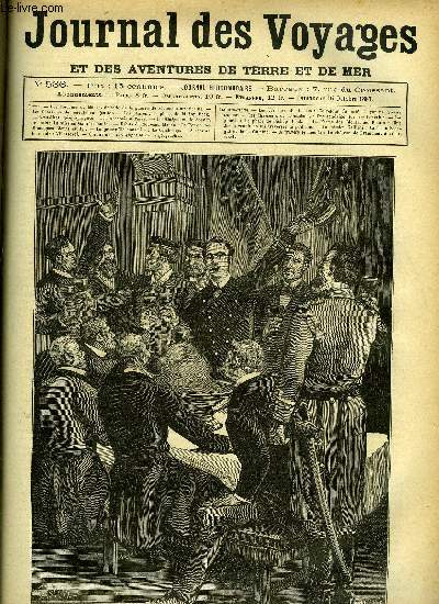 Journal des voyages et des aventures de terre et de mer n 536 - Les forceurs de blocus - Ce retour fut clbr par un joyeux souper, Les chasseurs de caoutchouc, chapitre XI, Le phare de Bishop Rock, Les achantis a Paris, Le Sngal et le Soudan franais