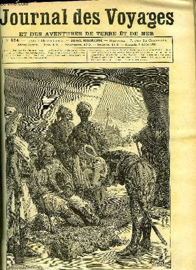 Journal des voyages et des aventures de terre et de mer n 574 - Les chasseurs d'hommes - Un homme entra et salua trs bas les deux chefs, Le coureur des jungles, chapitre IV, Les dompteurs clbres, Van Amburg, Cinq ans en Abyssinie, Les parias