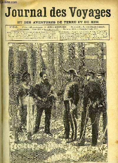 Journal des voyages et des aventures de terre et de mer n 626 - Voyage de M. H. Coudreau au territoire indien de Guyane - Le gouverneur de la Guyane investit Acouli cacique des Roucouyennes, Aventures extraordinaires d'un homme bleu, chapitre VIII