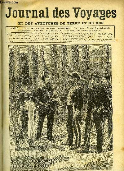 Journal des voyages et des aventures de terre et de mer n 626 - Voyage de M. H. Coudreau au territoire indien de Guyane - Le gouverneur de la Guyane investit Acouli cacique des Roucouyennes, Aventures extraordinaires d'un homme bleu, chapitre VIII