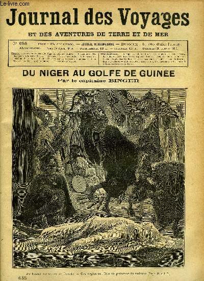 Journal des voyages et des aventures de terre et de mer n 655 - Du Niger du golfe de guine - Ces orgies ont lieu en prsence du cadavre, Les ravageurs de la mer, chapitre VI, Trois concurrents, Aventures extraordinaires d'un homme bleu, chapitre XIII