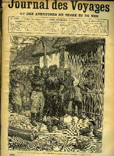 Journal des voyages et des aventures de terre et de mer n 666 - Le mariage en Samogitie - tous les hommes descendent ensemble, Les ravageurs de la mer, L'tang du lotus d'or, Comment Stanley rejoignit Emin Pacha, VIII, Passe-Vareck Lapones, Mdecins