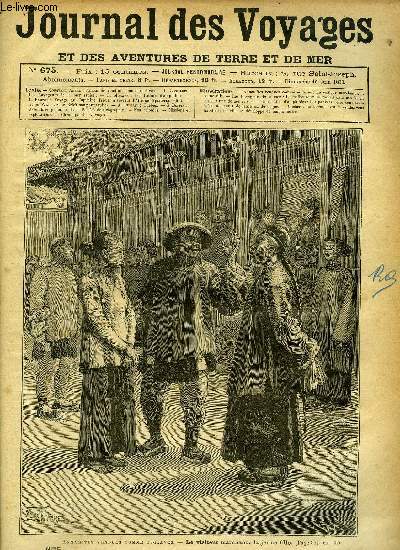 Journal des voyages et des aventures de terre et de mer n 675 - Annamites vendues comme esclaves - Le visiteur marchanda la jeune fille, Les ravageurs de la mer, chapitre III, Les battues d'amphibies, Voyage du capitaine Trivier a travers l'afrique