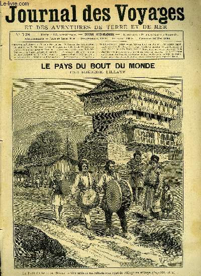 Journal des voyages et des aventures de terre et de mer n 776 - Le pays du bout du monde - Ces artistes ambulants s'en vont de village en village, Les franais au pole nord, chapitre VII, Une nuit d'hiver en manche, Le revenant de la Bellone, Les travaux