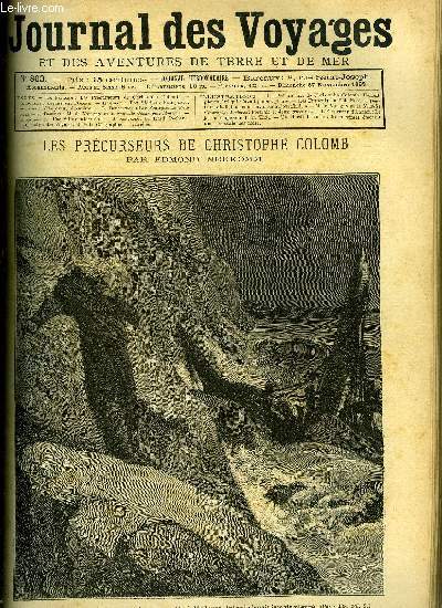 Journal des voyages et des aventures de terre et de mer n 803 - Les prcurseurs de Christophe Colomb - Heriulf pleura, lui qui n'avait jamais pleur, Perdus sur l'ocan, chapitre V, L'empereur d'Annam, Les missions franaises, Les franais au pole nord