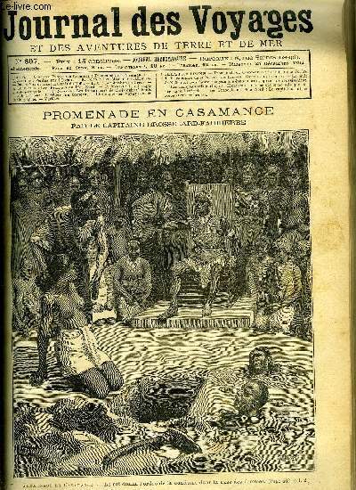 Journal des voyages et des aventures de terre et de mer n 807 - Promenade en Casamance - Le roi donna l'ordre de la conduire dnas la case des femmes, Perdus dans l'ocan, chapitre IX, La nuit de Noel dans le brandebourg, Les jardins en Orient