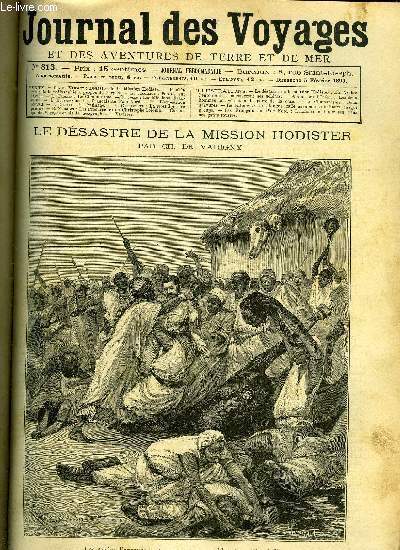 Journal des voyages et des aventures de terre et de mer n 813 - Les arabes l'entourent et massacrent ses soldats, De la philosophie a propos de carpes, Perdus sur l'ocan, chapitre III, Le chamanisme, Les franais au pole nord, chapitre XI, L'expdition