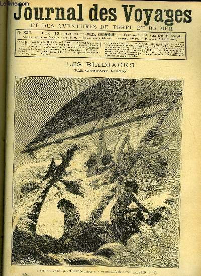 Journal des voyages et des aventures de terre et de mer n 821 - Ils ne craignent pas d'aller se briser sur les massifs de corail, Les franais au pole nord, chapitre IX, Valence, La foire aux apaches, Les migrants de l'hirondelle rouge, chapitre VII