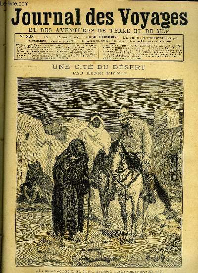 Journal des voyages et des aventures de terre et de mer n 828 - Ma maison est hospitalire, dit elle, et rsiste a tous les orages, Les migrants de l'hirondelle rouge, chapitre II, Le vice amiral Paris, La fte des ramoneurs a Londres, Perdus