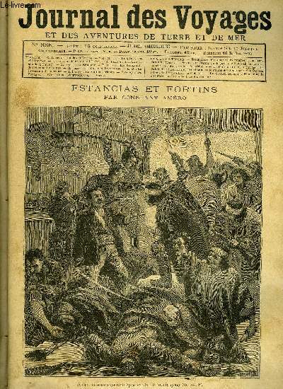 Journal des voyages et des aventures de terre et de mer n 836 - Alors commena une pouvantable tuerie, Les indignes des philippines, Perdus sur l'ocan, livre deuxime, La foire du monde a Chicago, La Bretagne, Les migrants de l'hirondelle rouge