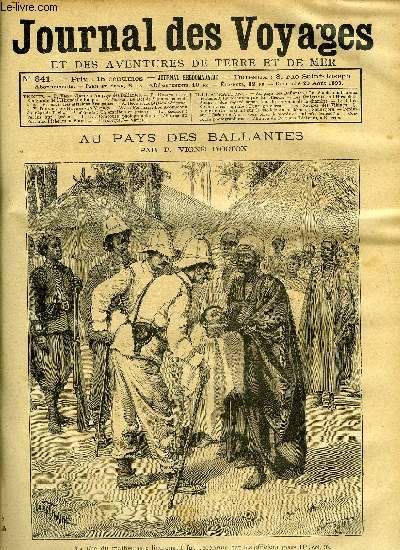 Journal des voyages et des aventures de terre et de mer n 841 - La fte du malheureux lieutenant fut reconnue par les officiers, Les migrants de l'hirondelle rouge, chapitre IX, Le roi de Siam et sa capitale, La station arienne, chapitre IX