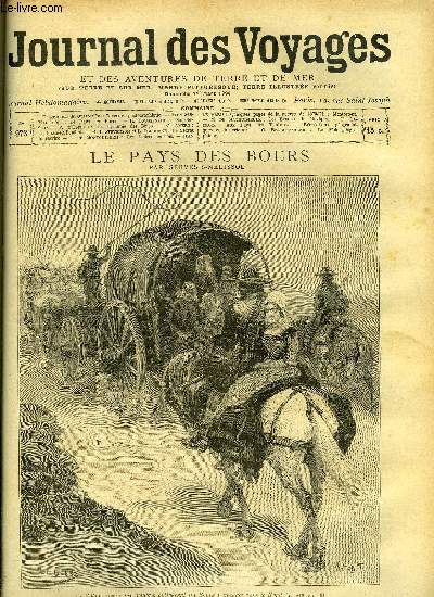 Journal des voyages et des aventures de terre et de mer n 973 - Le pays des boers par Gervsis-malissol, Sans le sou, XIV, La chasse a l'enfant, Le secret du navire, XXIII, Montretout, Les vads du Mexique, V, Aux pays des timbres, VI