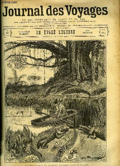 Journal des voyages et des aventures de terre et de mer n 62 - 2e srie - Sous-bois du Maroni - un vad lugubre par Quatrix, L'ile en feu, XII, Le nouveau Bizerte, Le coffre de cdre, De Paris en Moldavie, III, Le hros de mdine, XVI, La marchande