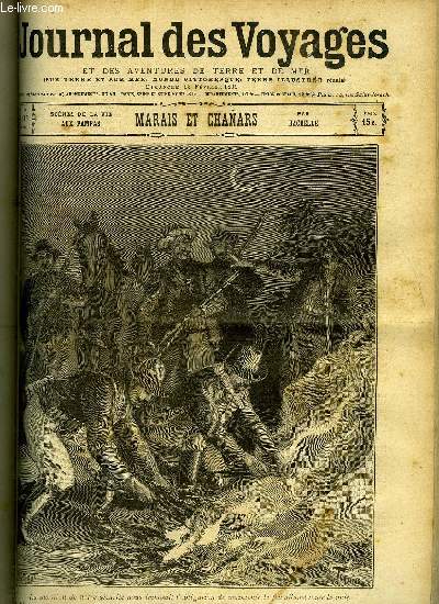 Journal des voyages et des aventures de terre et de mer n 115 - 2e srie - Aux pampas : marais et chanars par Hachelle, Les aventures d'une migre, VIII, Porcon de la bardinais, Les basses alpes, II, Les trangleurs du bengale, VI, Les courriers marins