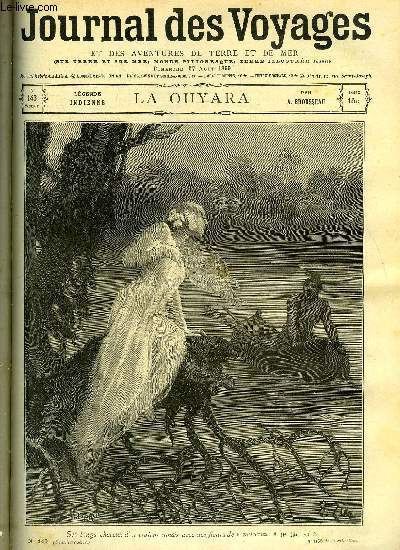 Journal des voyages et des aventures de terre et de mer n 143 - 2e srie - Lgende indienne : La Ouyara par A. Brousseau, Ratina, Les fils du bonaparte noir, VII, Le calvados, V, Le ciel vu de la lune, La couronne perdue, IV, Chat sautant, Moumousse