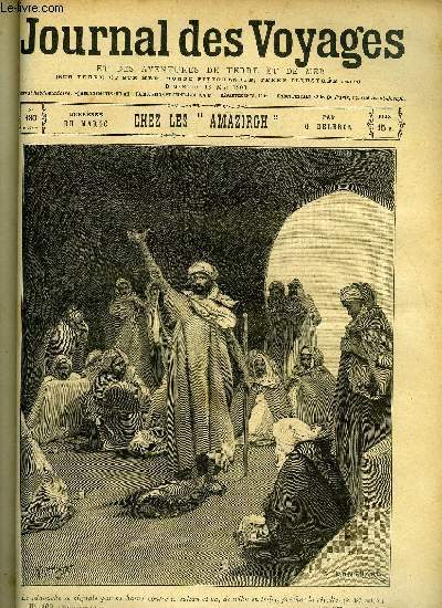 Journal des voyages et des aventures de terre et de mer n 180 - 2e srie - Berbres du Maroc: chez les Amazirgh par G. Delbrel, Les rives de la Seine, Le trois mats, la tire lire, III, La chasse aux anglais, L'enfer de glace, troisime partie, Chemineau