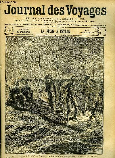 Journal des voyages et des aventures de terre et de mer n 307 - 2e srie - La pche  Ceylan par Louis Jacolliot (Indoustan), Le zouave de Malakoff, III par Louis Boussenard, Le barde irlandais par M. Galtier, Dans l'Ouganda, III par Auguste Terrier