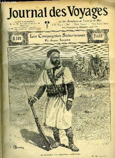 Journal des voyages et des aventures de terre et de mer n 369 - 2e srie - Les compagnies sahariennes par Auguste Terrier, Marko le brigand, III par Louis Boussenard, Dans les glaces du pole, III par Otto Sverdrup, Armes bizarres par Louis Laroche