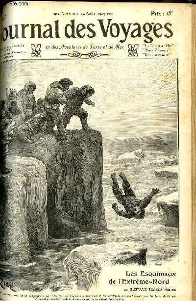 Journal des voyages et des aventures de terre et de mer n 665 - 2e srie - Les esquimaux de l'Extrme Nord par Gustave Regelsperger, Les chasseurs de turquoises, XI par Henry Leturque, A la dcouverte des secrets de l'ocan par Jacques d'Izier