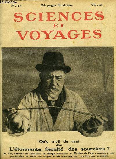 Sciences et voyages n 114 - Les grands paquebots ont abandonn le chauffage au charbon par E. Weiss, L'tonnante proprit des sourciers par Armand Vir, Le fantome de l'atlantique par Jacques Czembre