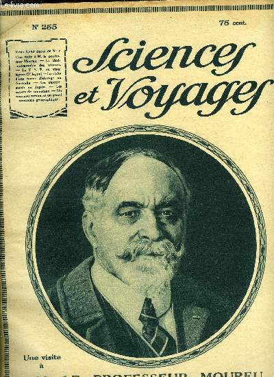 Sciences et voyages n 255 - Une visite au chimiste Charles Moureu par Jacques Boyer, On trouve en Amrique des fossiles qui nous renseignent sur la prhistoire de ce continent, Visitez avec nous une ferme d'levage de moutons en Australie, Les morts