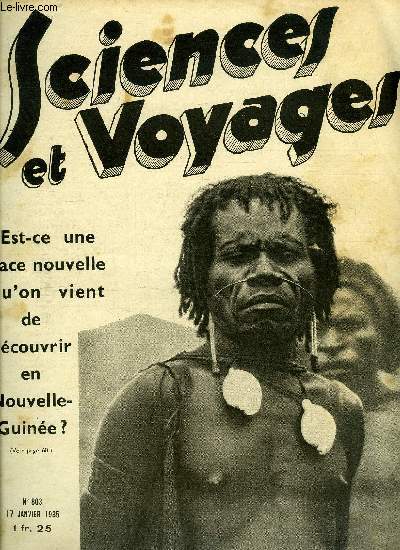 Sciences et voyages n 803 - L'aviation au seuil de 1935, Le nouveau funiculaire de Montmartre et ses parachutes, Des bateaux qui voyagent en funiculaire dans la prusse orientale, Souvenirs d'un guide intourist en U.R.S.S., Le nouveau tlphrique