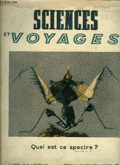 Sciences et voyages nouvelle srie n 69 - Lonard de vinci, ingnieur militaire, Les derniers anous, une race qui disparait, Les villes mortes, des andes pruviennes, Les richesses du littoral franais, les poissons, Le palais idal du facteur cheval