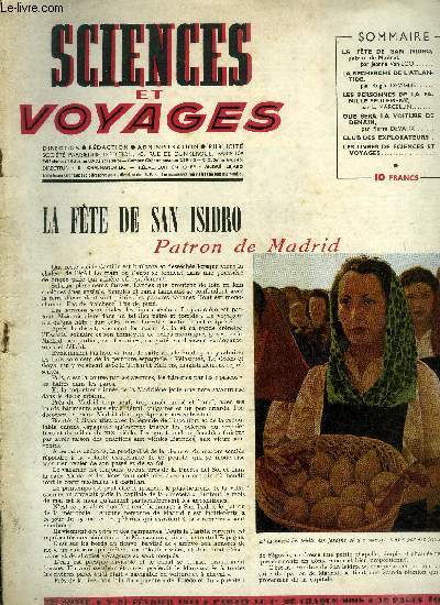 Sciences et voyages nouvelle srie n 97 - La fte de San Isidro, patron de Madrid, La recherche de l'Atlantide, une des explorations les plus passionnantes et les plus conjecturales qui soient, Les personnes de la famille seulement, Que sera la voiture