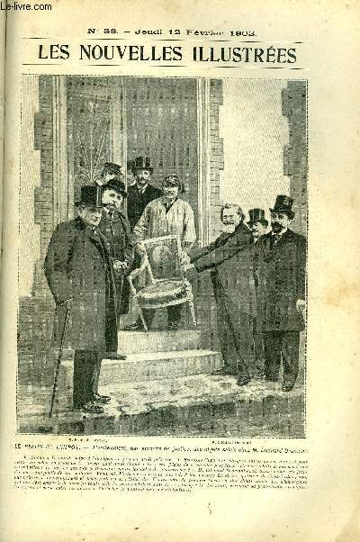 Les nouvelles illustres n 38 - Le refus de l'impot, l'enlvement, par autorit de justice, des objets saisis chez M. Edouard Drumont, Les traditions a l'cole polytechnique, anciens pipos devenus clbres, Les transformations de la montagne pele