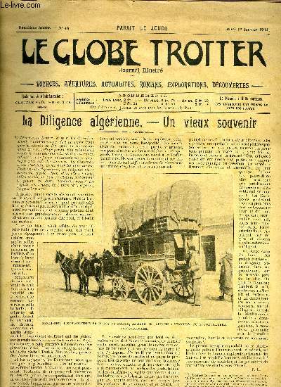 Le globe trotter n 48 - La diligeance algrienne - un vieux souvenir, Le secret du volcan, X par Andr Laurie, Au pays de la peur, Abdou-Salam, une vengeance a Tripoli, Knick-Knack club par E.A. Spoll