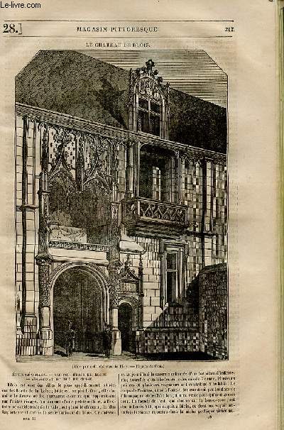 LE MAGASIN PITTORESQUE - Livraison n°028 - Le château de Blois.