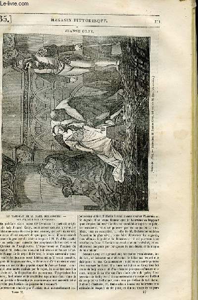 LE MAGASIN PITTORESQUE - Livraison n°035 - Jeanne Gray - le tableau de Paul Delaroche - ses principaux ouvrages.