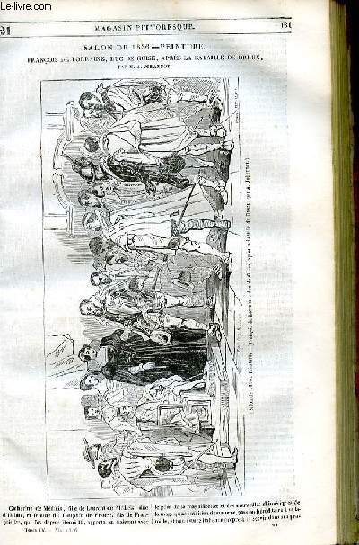 LE MAGASIN PITTORESQUE - Livraison n°021 - Salon de 1836 - Peinture - François de Lorraine, duc de Guise, après la bataille de Dreux par A. Johannot.