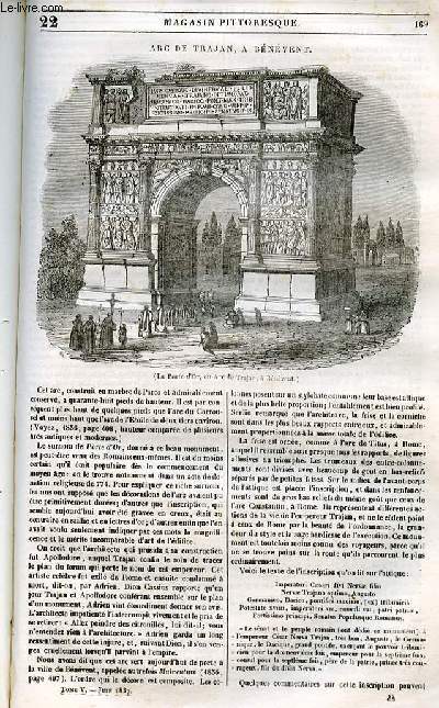 LE MAGASIN PITTORESQUE - Livraison n°022 - Arc de Trajan à Bébévent.