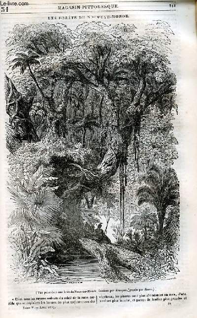 LE MAGASIN PITTORESQUE - Livraison n°031 - Les forêts du Nouveau Monde .