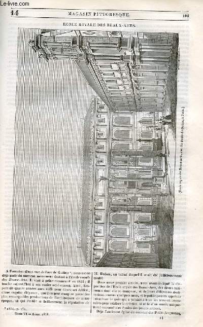 LE MAGASIN PITTORESQUE - Livraison n014 - Ecole royale des Beaux Arts.