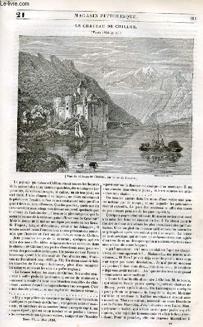 LE MAGASIN PITTORESQUE - Livraison n°021 - Le château de Chillon.