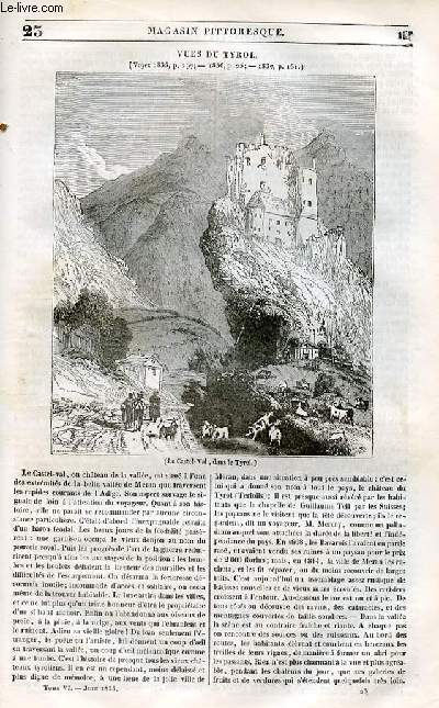 LE MAGASIN PITTORESQUE - Livraison n023 - Vues du Tyrol.