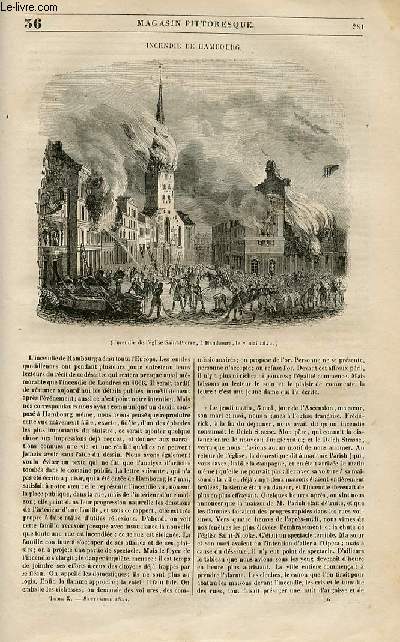 LE MAGASIN PITTORESQUE - Livraison n°036 - Incendie de Hambourg.