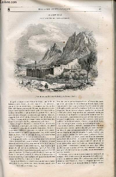 LE MAGASIN PITTORESQUE - Livraison n008 - Le mont Sina et le couvent de Sainte Catherine.
