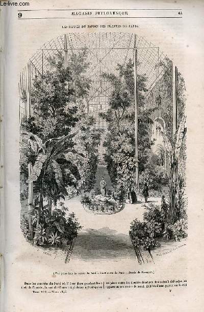 LE MAGASIN PITTORESQUE - Livraison n009 - Les serres du jardin des Plantes de Paris.