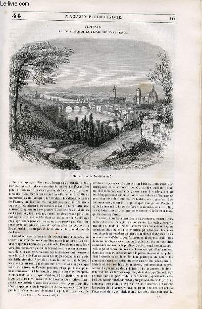 LE MAGASIN PITTORESQUE - Livraison n044 - Florence - de l'influence de la France sur l'art italien.