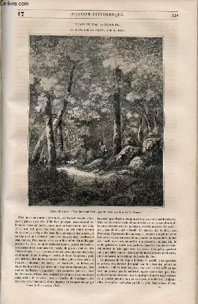 LE MAGASIN PITTORESQUE - Livraison n017 - Salon de 1846 - Peinture: Un intrieur de fort par Diaz.