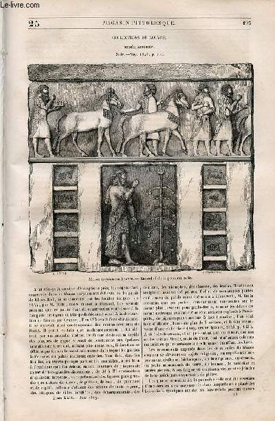 LE MAGASIN PITTORESQUE - Livraison n025 - Collection du Louvre - muse assyrien ,suite.