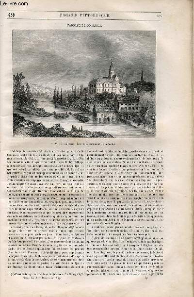 LE MAGASIN PITTORESQUE - Livraison n049 - L'abbaye de Solesmes.