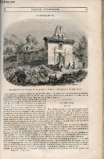 LE MAGASIN PITTORESQUE - Livraison n007 - La chapelle du Vol.