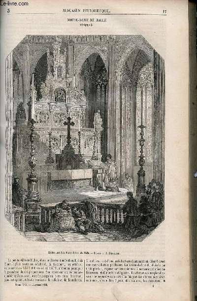 LE MAGASIN PITTORESQUE - Livraison n003 - Notre Dame de Halle (Belgique).
