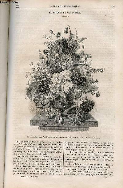 LE MAGASIN PITTORESQUE - Livraison n020 - Le bouquet de Van Huysum, anecdote.