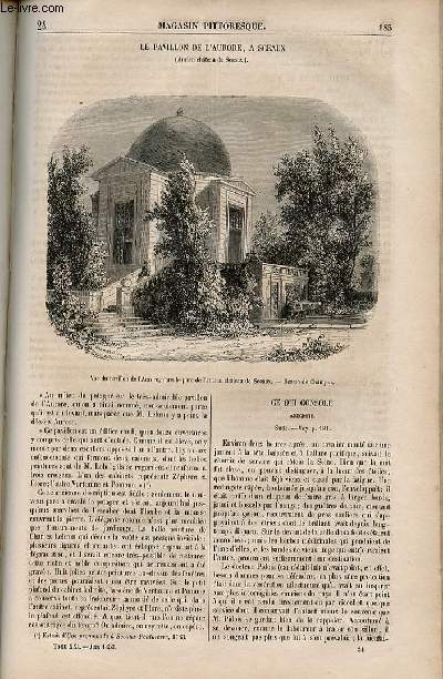 LE MAGASIN PITTORESQUE - Livraison n024 - Le pavillon de l'aurore,  Sceaux.