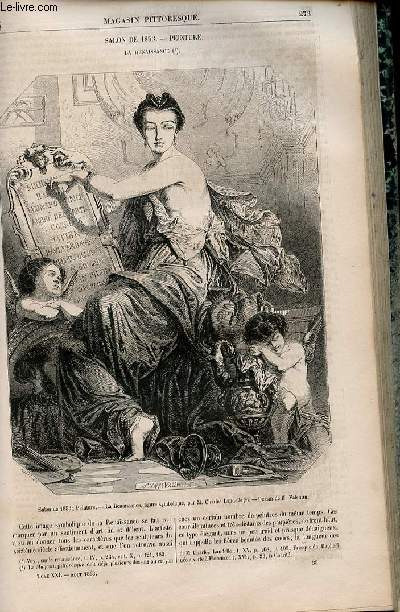 LE MAGASIN PITTORESQUE - Livraison n035 - Salon de 1853 - Peinture - La renaissance.